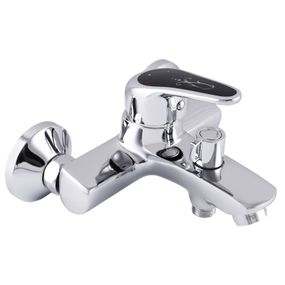 Змішувач для ванної CRON MAGIC 009 чорна ручка (CR0124)