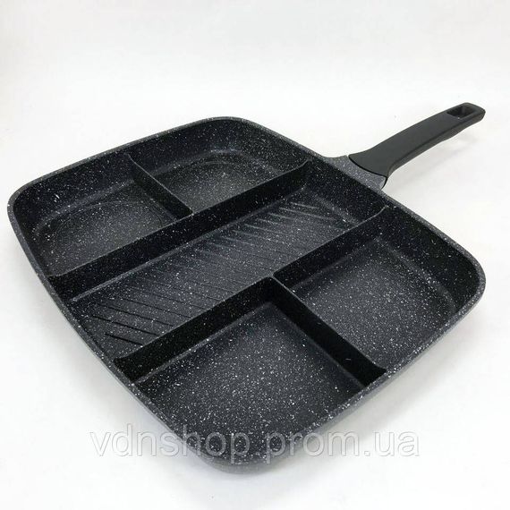 Сковородка удобная для кухни, Сковорода антипригарная с высокими бортами, Удобная сковорода для порций KN-18 | Зображення 9