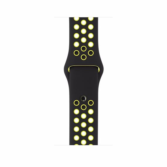 Спортивний ремінець з перфорацією Primo для годинника Apple Watch 42mm / 44mm / 45mm розмір S- Black&Yellow | Зображення 2