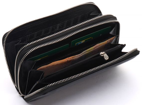 Чорний чоловічий клатч на дві блискавки з натуральної шкіри Marco Coverna MC-801-1 | Зображення 6