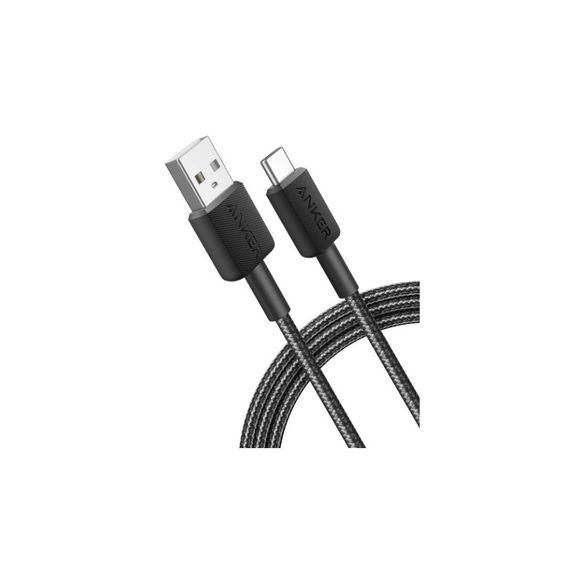 Дата кабель USB 2.0 AM to Type-C 0.9m 322 Black Anker (A81H5G11) | Зображення 1