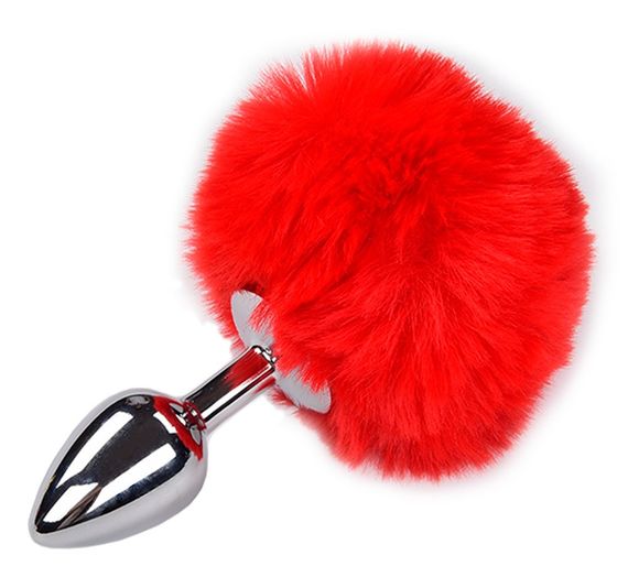 Анальна пробка - Alive Metal Anal Fluffy Plug S sexstyle | Зображення 1