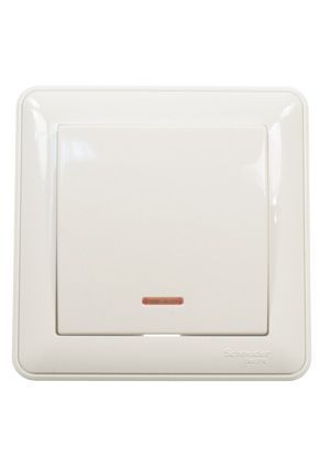 Выключатель одноклавишный с индикатором 250W 16А BC116-153-28