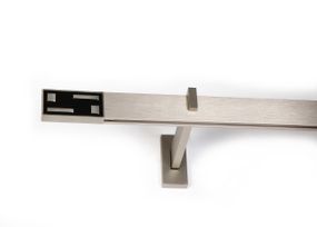 Карниз Скарлайн одинарный в сборе (Сталь Геометрия) 350 см.