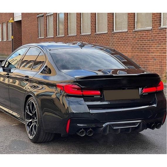 Диффузор заднего бампера V1 (для M5 F90 2017-2020, Карбон) для BMW 5 серия G30/31 | Зображення 1