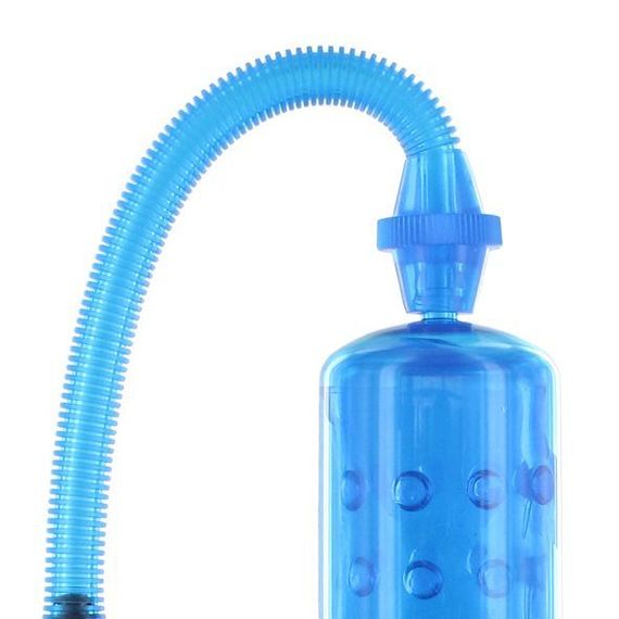 Вакуумна помпа XLsucker Penis Pump Blue для члена довжиною до 18см, діаметр до 4 см | Зображення 1