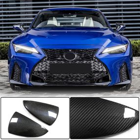 Накладки на Зеркала (для 2020-2025, Сухой Карбон) для Lexus IS 2013- гг
