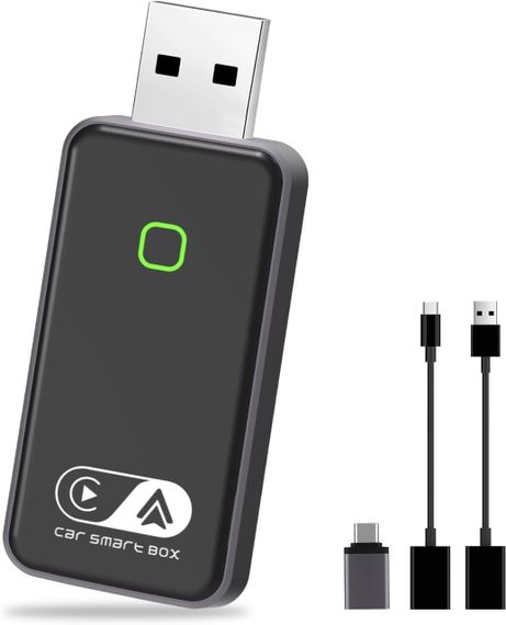 Беспроводной автомобильный адаптер Android и Carplay, беспроводной адаптер 2 в 1, преобразует проводной автомо