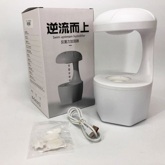 Настольный увлажнитель с арома-функцией UKC Anti Gravity Humidifier 800 мл, Увлажнитель на стол в офис KN-80 | Зображення 4
