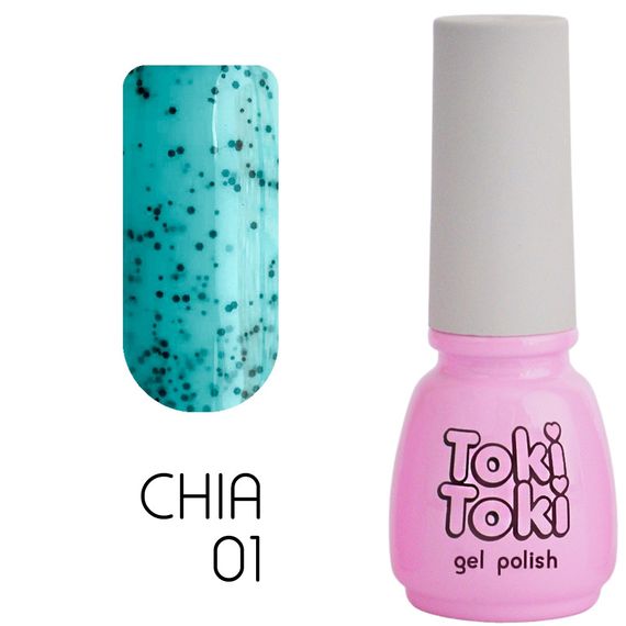Гель-лак Toki-Toki Chia 01 блакитна вода 5мл | Зображення 1