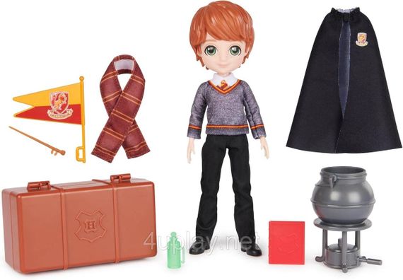 Подарунковий набір Гаррі Поттер Рон Візлі 20 см з аксесуарами оригінал Spin Master Wizarding World Harry Potter Ron Weasley | Зображення 1