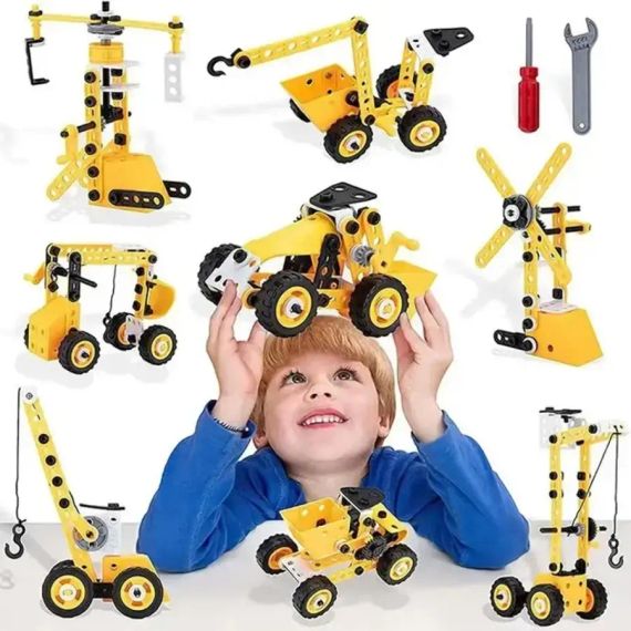 Детский конструктор инженерная машинка YK667 112 pcs | Зображення 4