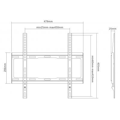 Кронштейн Satelit 32-65FIX400 (250523) | Зображення 1