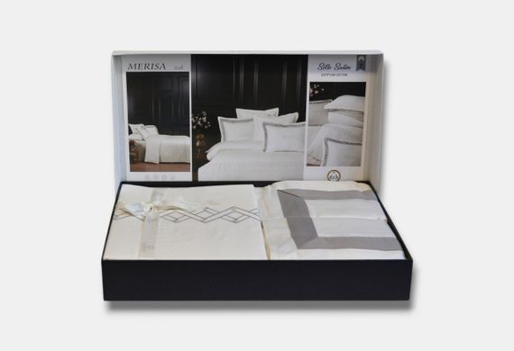 Постельное белье La Romano Silk Satin 200×220 см Merisa Ash | Зображення 4