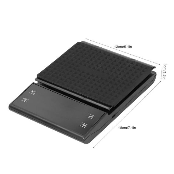 EK6002 - кухонні електронні ваги 3 кг / 0,01 г із функцією таймера та сенсорним керуванням | Зображення 4