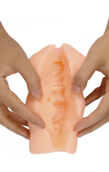 Мастурбатор Ротик Hejia Geisha Sexy Vagina stroker тілесний без вібрації Sex Aura | Зображення 3