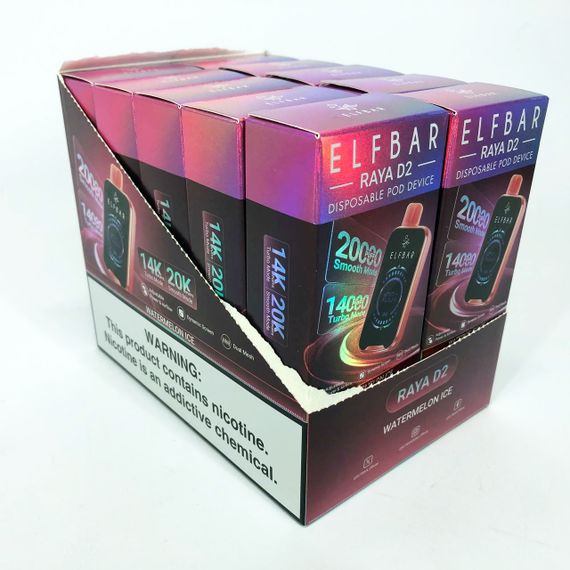 ELF BAR RAYA D2 20000 смак Кавун (Watermelon Ice) (ws66861-12) | Зображення 2
