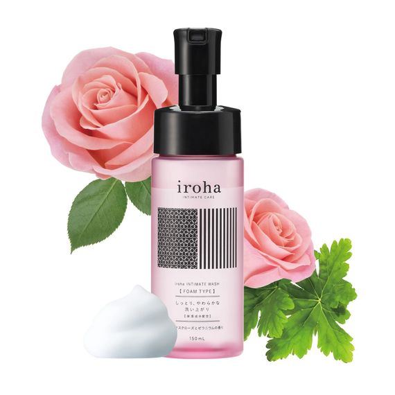 Пена для интимного ухода Iroha Intimate Wash Foam Type Damask Rose and Geranium 150 мл | Зображення 1