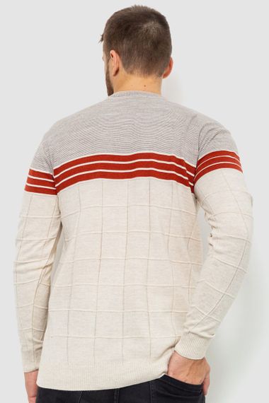 Светр чоловічий, колір світло-бежевий, 161R884 | Зображення 3