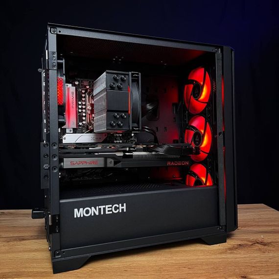 Збірка на замовлення: ігровий ПК Montech Air 100 ARGB Tower / AMD Ryzen 5 7500F (6 (12) ядер по 3,7 - 5,0 ГГц) / 16 ГБ DDR5 / 1000 ГБ SSD M.2 / AMD Radeon RX 6800, 16 GB GDDR6, 256-bit / 750W б/в | Зображення 7