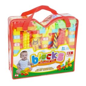 Конструктор дитячий DUBIE Building Blocks Конструктор розвиваюча та пізнавальна гра з великими деталями 83дет.