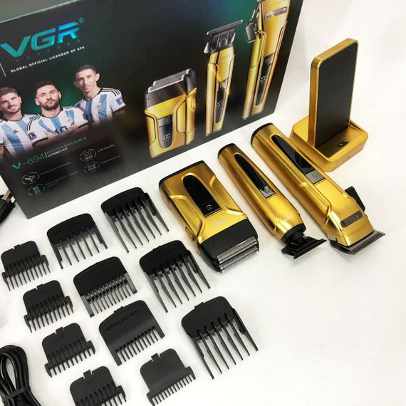 Машинка для стрижки на акумуляторі VGR, Акумуляторний універсальний тример для стрижки NQ-61 | Зображення 2