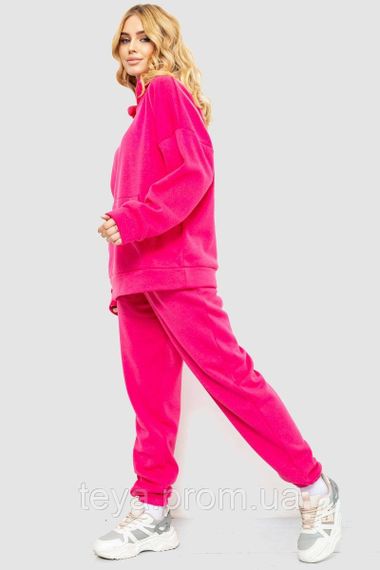 Спортивний костюм жіночий на флісі, колір рожевий, розмір L-XL FA_008426 | Зображення 2