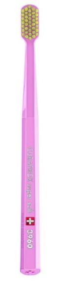 Зубна щітка Curaprox CS 3960 "Super Soft", d 0,12 мм. Рожевий з жовтим (PLY)