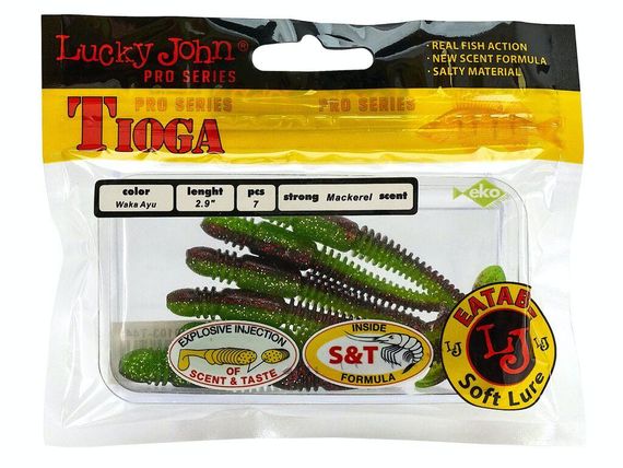 Виброхвост Lucky John Лаки Джон Tioga 2.9" T44 7шт | Зображення 1