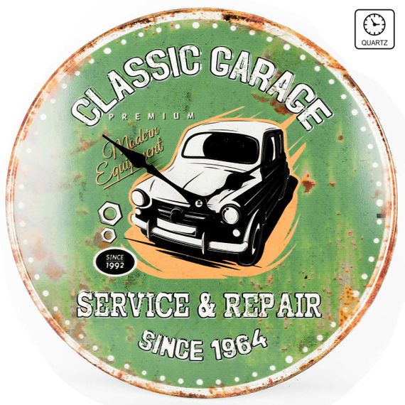 Годинник настінний Technoline 596579 Classic Garage (596579) | Зображення 1