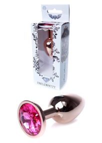 Анальна пробка B - Series HeavyFun Jewellery Red Gold Plug, золотисто-рожева