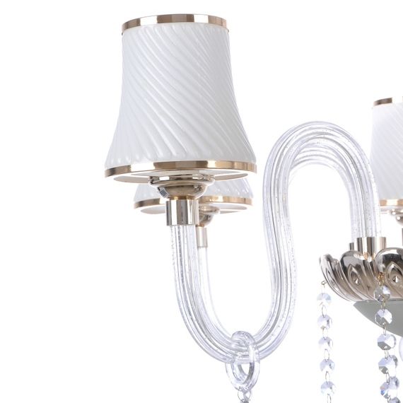 Люстра подвесная классическая с подсветкой LED E14 40W WH (BCL-498S/6) | Зображення 2