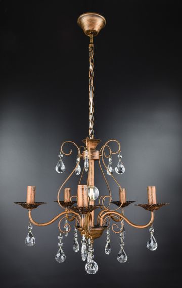 Люстра свічка 26021 Коричневий 55-90х50х50 см.