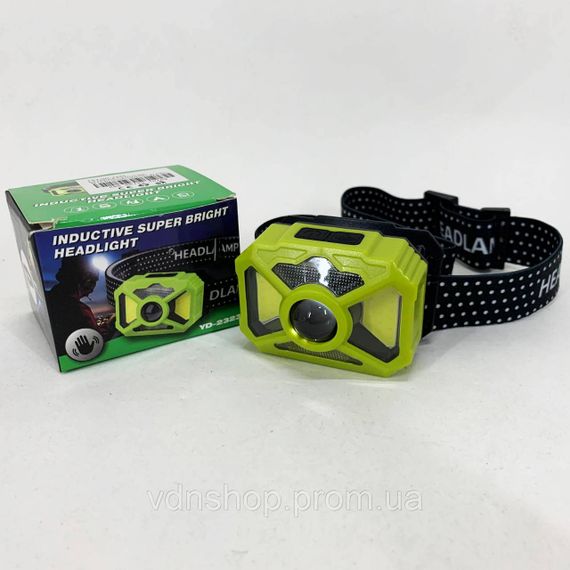 Компактный налобный фонарь 2323-P50+SMD+COB (white/red), Налобный светильник для работы в темноте KE-81 | Зображення 5