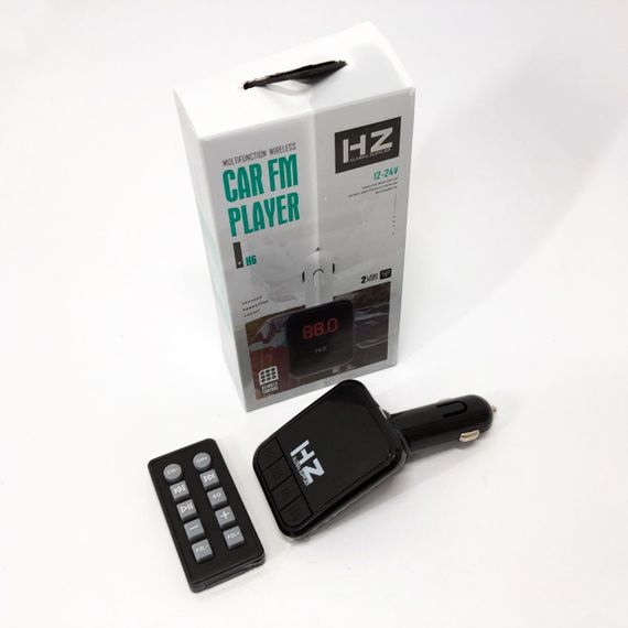 Устройство для проигрывания музыки в авто HZ, FM модулятор для машины с функцией Bluetooth WF-73 | Зображення 2