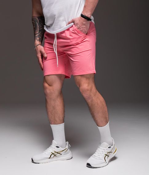 Мужские шорты из плащевки внутри с сеткой RA2031/1  цвет розовый, размер M | Зображення 2