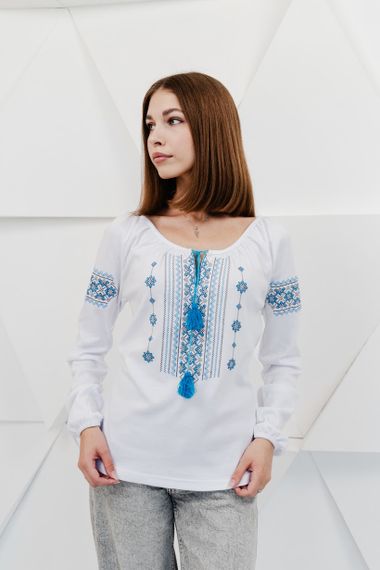 Вишиванка жіноча Носи своє 52 Блакитний (p-571-49300) | Зображення 5
