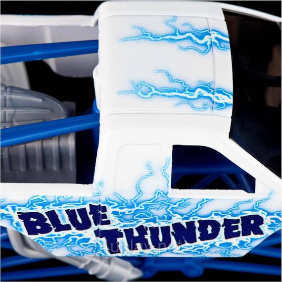 Оригинал Monster Jam Blue Thunder Monster Truck Монстр-трак 1:24 Синий гром Металлический кузов | Зображення 6