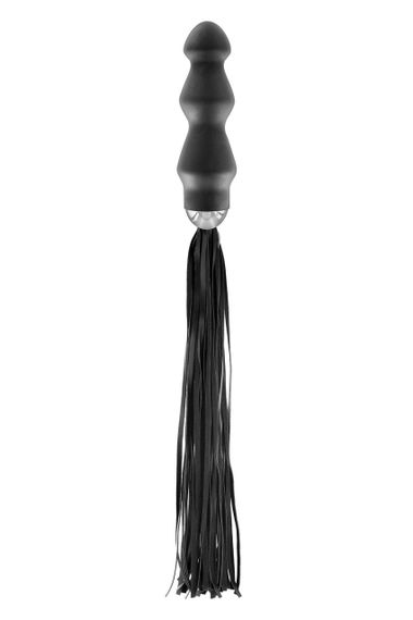 Флоггер с ручкой - анальным плагом Fetish Tentation Whip with Plug Handle sexstyle