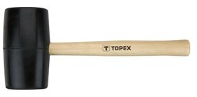 Киянка резиновая TOPEX d 72 мм, 900 г, рукоятка деревянная (02A347)