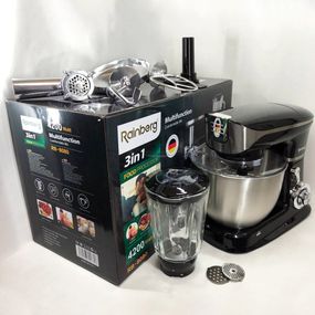 Планетарний міксер для густого тіста Rainberg RB-8080, Бюджетний тістомісильник для дому XN-49