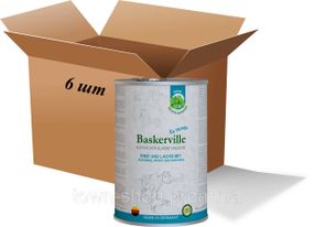 Влажный корм для собак Вaskerville. Holistic с лососем и говядиной с пастернаком, шпинатом и зеленью, 800 г ( 6 шт. упаковка)