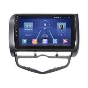 Штатная магнитола Lesko для Honda Fit I Auto AC 2001-2008 экран 9" 4/64Gb 4G Wi-Fi GPS Top Хонда Фит