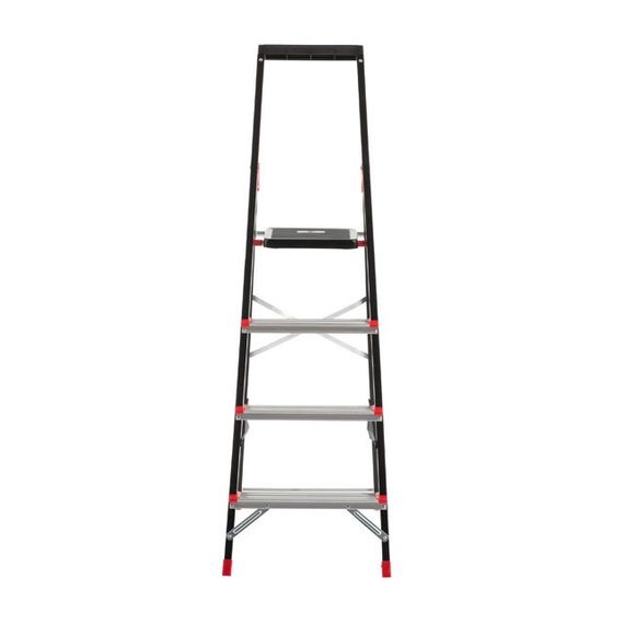 Драбина 4 сход., лоток для інвентарю, сталевий профіль, висота верхньої сход. 0,8 м INTERTOOL LT-0054 | Зображення 2