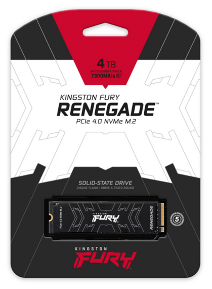 SSD накопичувач Kingston M.2 4TB PCIe 4.0 Fury Renegade | Зображення 2