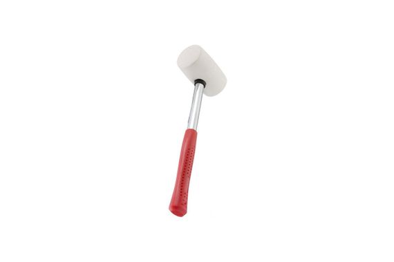Киянка Intertool - 450 г х 65 мм белая, ручка металл (HT-0227) | Зображення 1