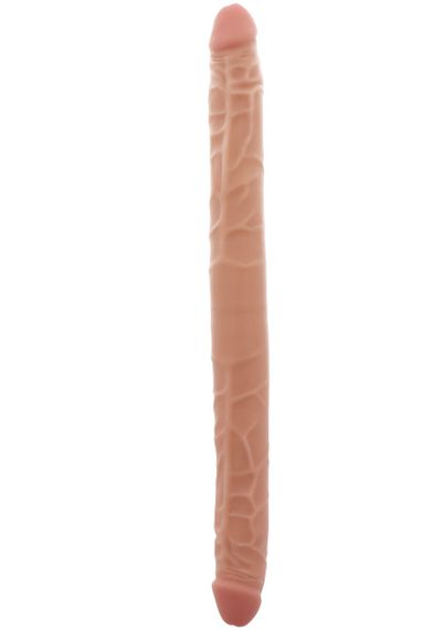Подвійний фалоімітатор ToyJoy Double Dong, бежевий Sex Aura | Зображення 1