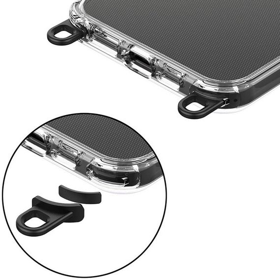 Чехол TPU Transparent with Straps для Apple iPhone 14 Pro (6.1") | Зображення 3