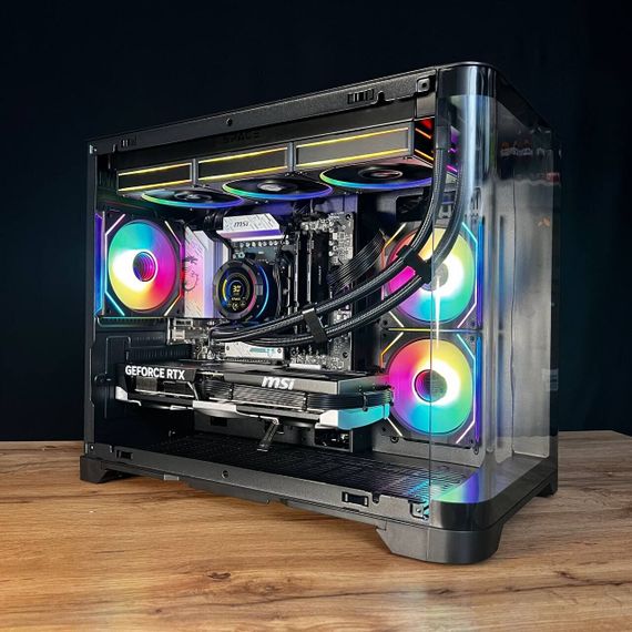 Збірка на замовлення: ігровий ПК GameMax Hype-M Black Tower / AMD Ryzen 7 7800X3D (8 (16) ядер по 4,2 - 5,0 ГГц) / 32 ГБ DDR5 / 1000 ГБ SSD M.2 / nVidia GeForce RTX 5070 Ti, 16 ГБ GDDR7, 256-bit / 750W | Зображення 3