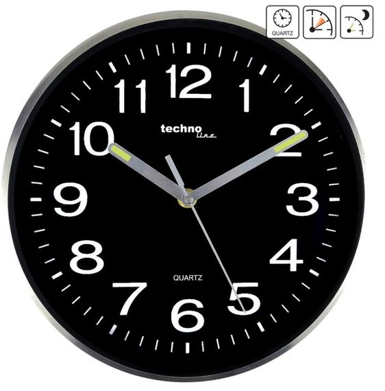 Годинник настінний Technoline WT7620 Black/Silver (WT7620) | Зображення 1